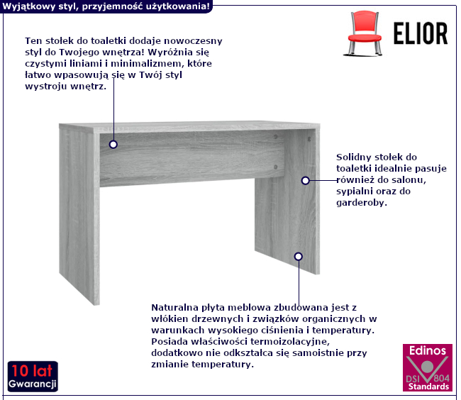 Stołek do toaletki Ozi