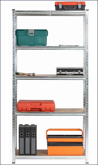 Metalowy srebrny regał Filove 4X