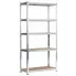 Metalowy srebrny regał 180 cm - Filove 4X