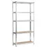 Metalowy srebrny regał do piwnicy 180 cm - Filove 5X