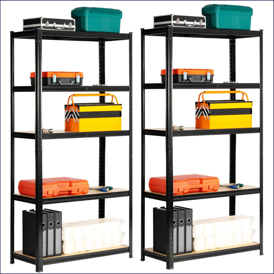 Metalowe czarne regały Filove 6X