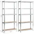 Wymiary srebrnych regałów Logido 8X