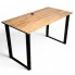 Industrialne biurko do pracy 120x60 dąb craft złoty - Trilox