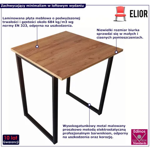 Małe loftowe biurka 65x65 Imet