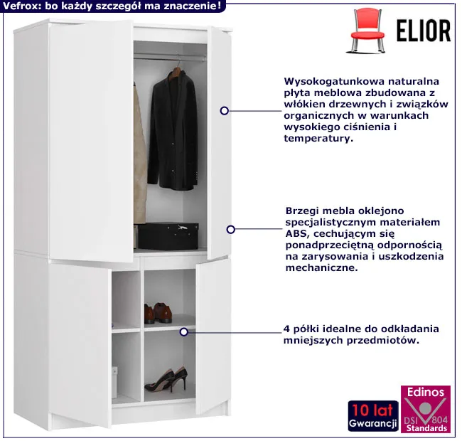 Stojąca szafa Asmin dąb craft