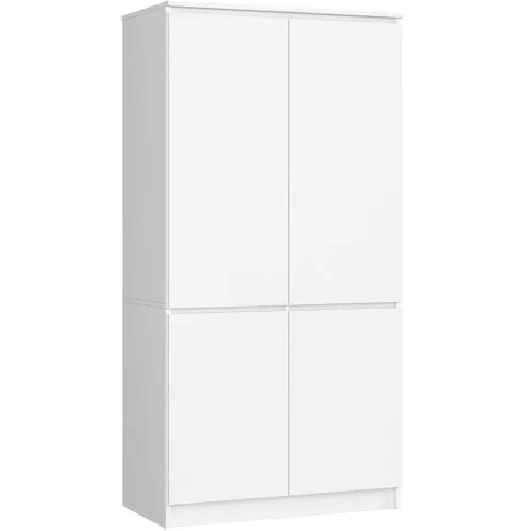 Biała szafa 4 drzwiowa Vefrox