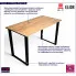 Industrialny stół na metalowych nogach Ivum 120x60