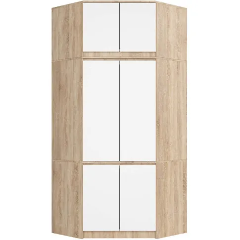 Szafa narożna Firelli kolor dąb sonoma+biały