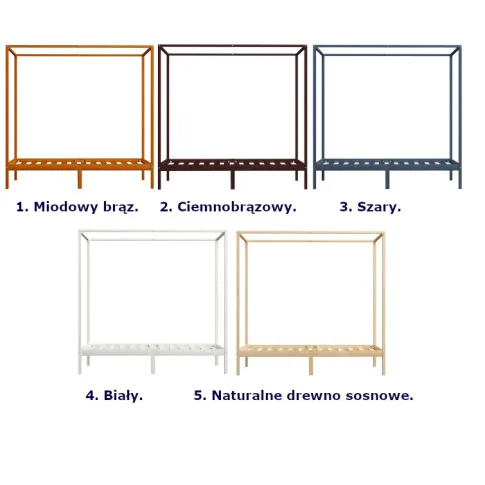 Kolory łożka 90x200 Calma