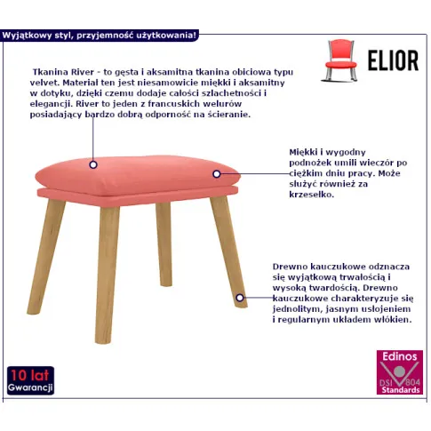 Serella różowy podnóżek