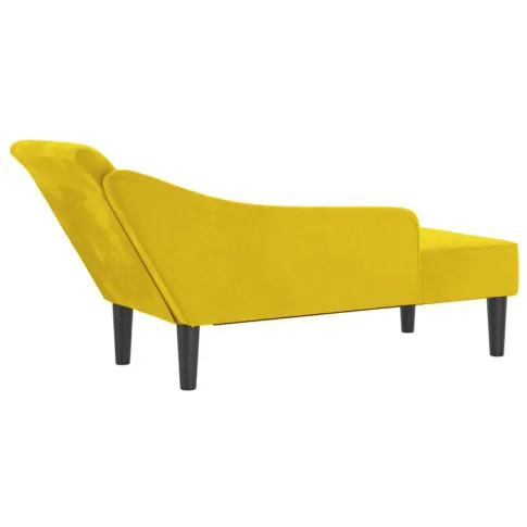 Żółty nowoczesny elegancki szezlong do salonu Luziana