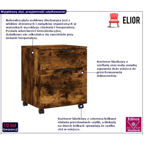 Fyrona szafka w kolorze przydymionego dębu