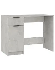 Biurko 100 cm w kolorze szarego betonu - Imebra w sklepie Edinos.pl