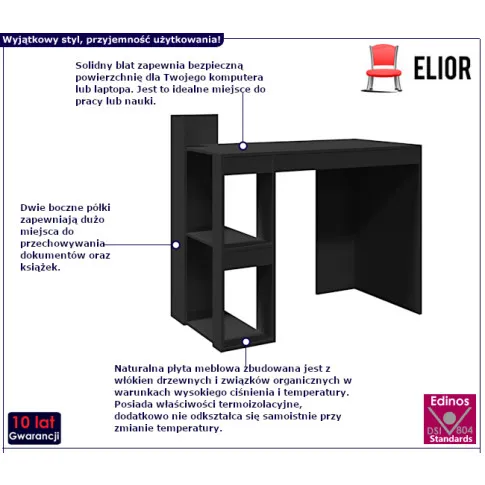 Praxon czarne biurko