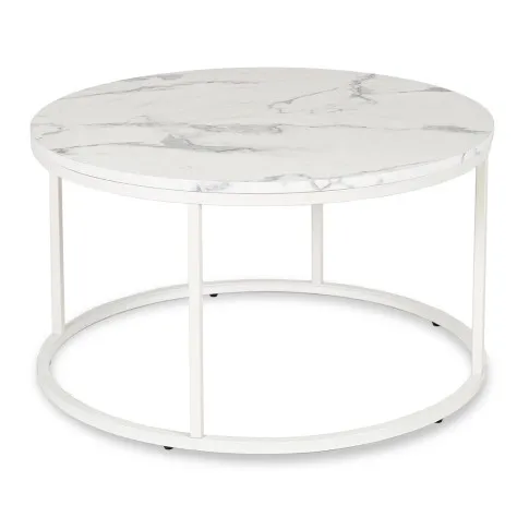 Biały elegancki marmurowy stolik kawowy Evon 4X