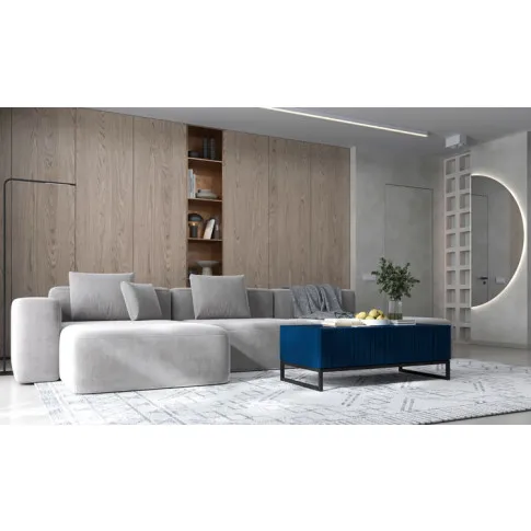 wizulazacja granatowego ryflowanego stolika kawego irving 11x