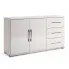 Biała nowoczesna komoda Vestirox 25X