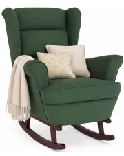 Zielony fotel wypoczynkowy bujany do salonu - Erato w sklepie Edinos.pl