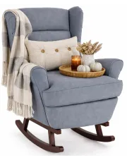 Ciemnoszary fotel wypoczynkowy uszak na płozach - Erato w sklepie Edinos.pl