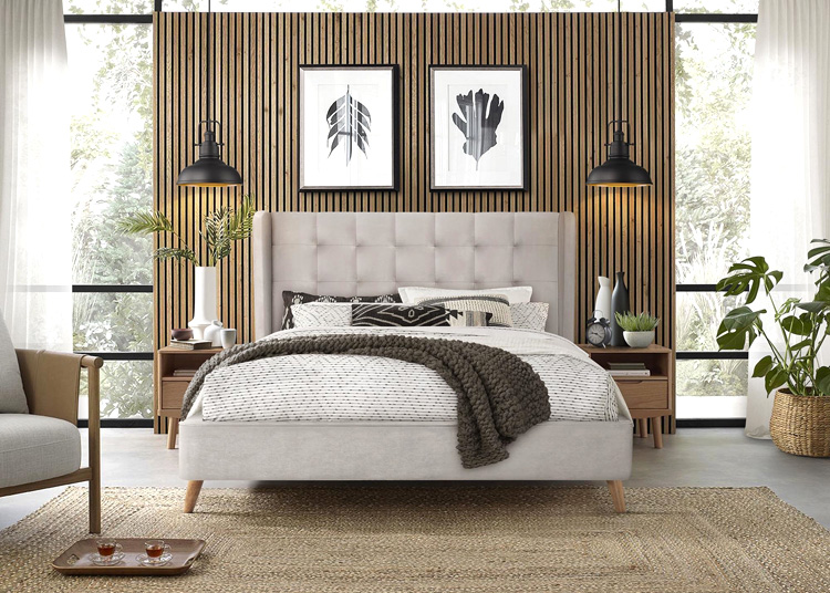 Wizualizacja wnętrza z łóżkiem Vasto