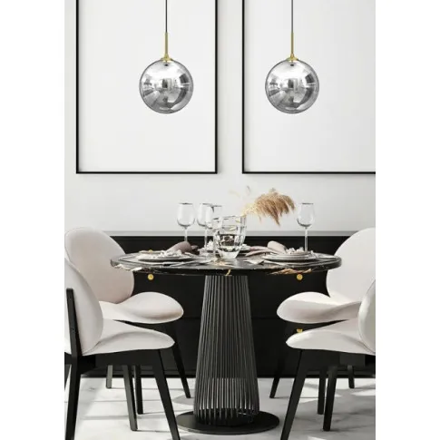 wizualizacja Lampa wisząca szklana w stylu glamour - K557-Unao