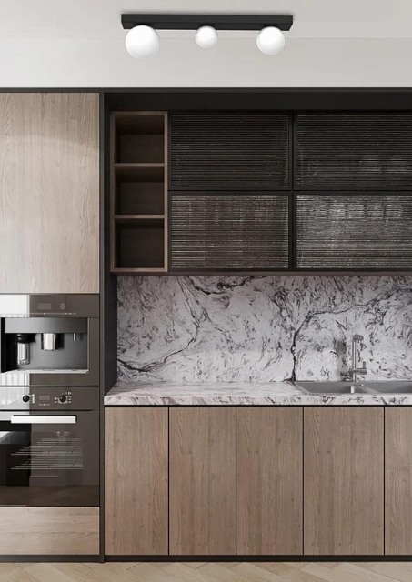 Nowoczesna podłużna lampa sufitowa - K561-Asante