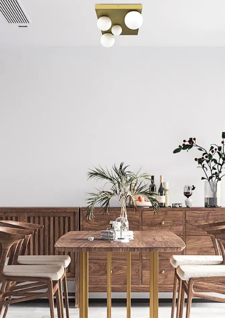 Nowoczesna złota lampa sufitowa - K560-Asante