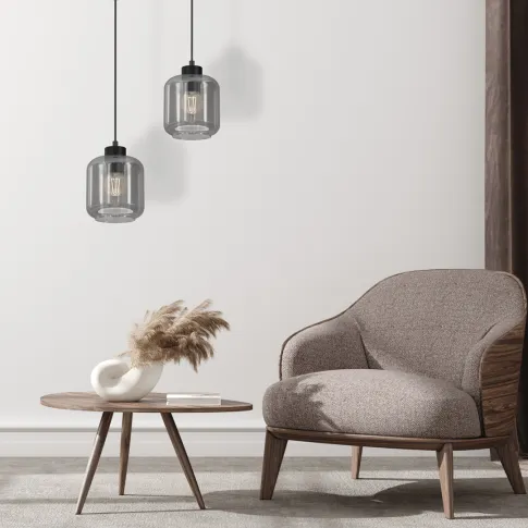 Szczegółowe zdjęcie nr 4 produktu Lampa wisząca SOMBRA Metisa 1xE27