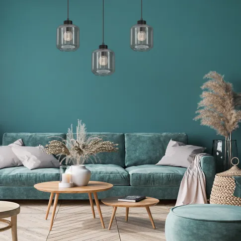 Szczegółowe zdjęcie nr 5 produktu Lampa wisząca SOMBRA Metisa  3xE27