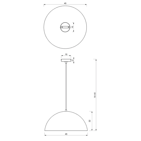 Szczegółowe zdjęcie nr 5 produktu Lampa wisząca BETA Corne 1xE27 45cm
