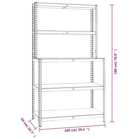 Wymiary regału Elevis 8X