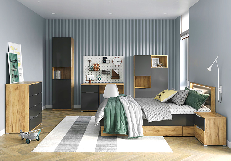 Wizualizacja wnętrza z meblami Invisa