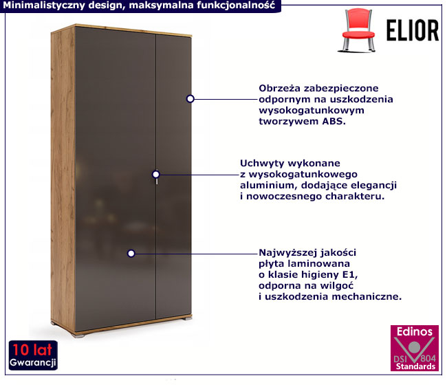 Nowoczesna szafa uchylna Kyle 10X