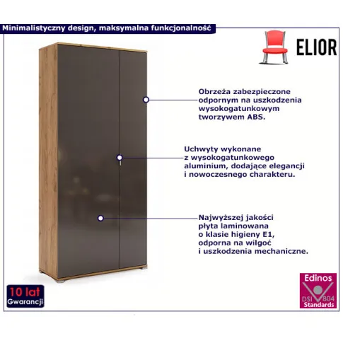 Dwudrzwiowa szafa uchylna 10X