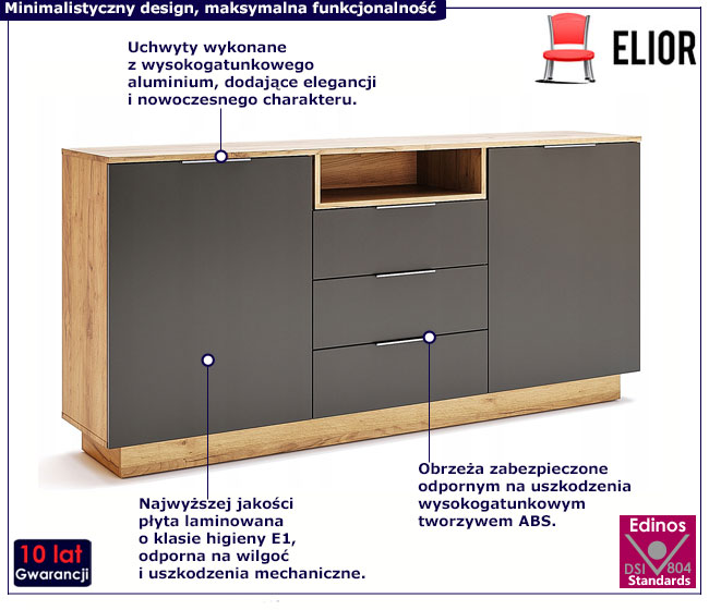 Nowoczesna komoda Invisa 12X