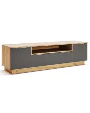 Nowoczesna szafka pod telewizor dąb craft + lava mat - Invisa 13X w sklepie Edinos.pl