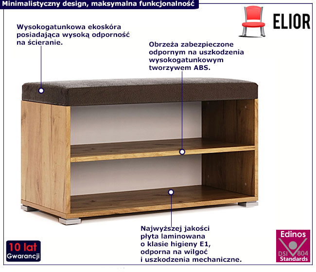 Nowoczesna szafka na buty Kyle 14X