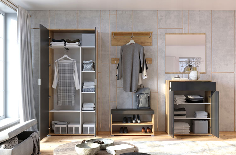 Wizualizacja wnętrza z meblami Kyle 14X