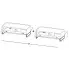 Wymiary szafek w zestawie szafek RTV Irving 12X