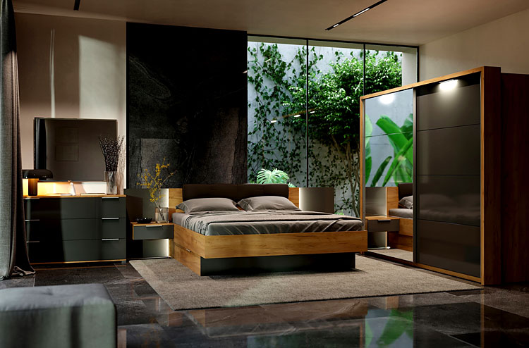 Wizualizacja wnętrza z meblami Invisa