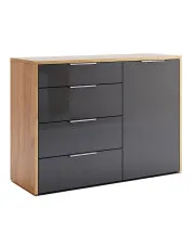 Skandynawska komoda w klorze dąb craft + lava mat - Invisa 18X w sklepie Edinos.pl