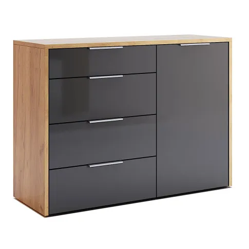 Antracytowa duza komoda Invisa 18X