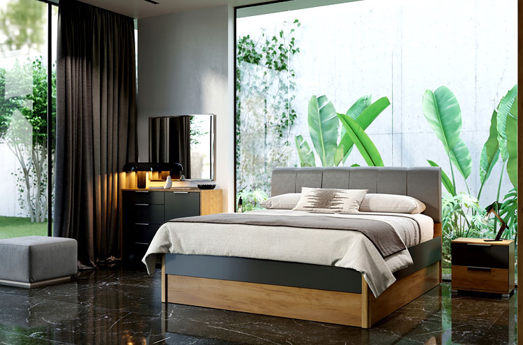 Wizualizacja wnętrza z meblami Invisa