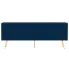 Granatowa lamelowa szafka pod TV glamour - Irving 14X