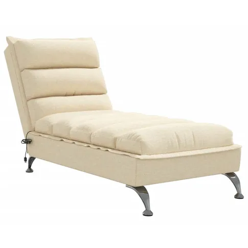 Kremowy masujący szezlong Ovegi 4X