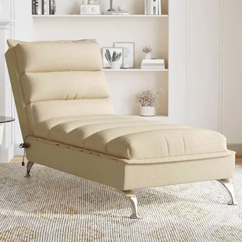 Prezentacja kremowej leżanki do salonu Ovegi 4X