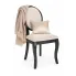 Zdjęcie produktu Beżowe stylowe krzesło drewniane - Kitro.