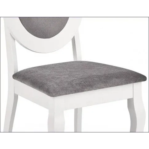 Zdjęcie białe drewniane krzesło stylowe do salonu Serta | Edinos.pl