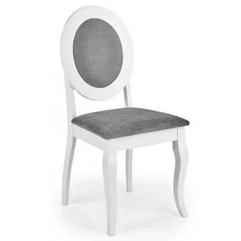 Zdjęcie produktu Białe stylowe krzesło drewniane medalion - Serta.
