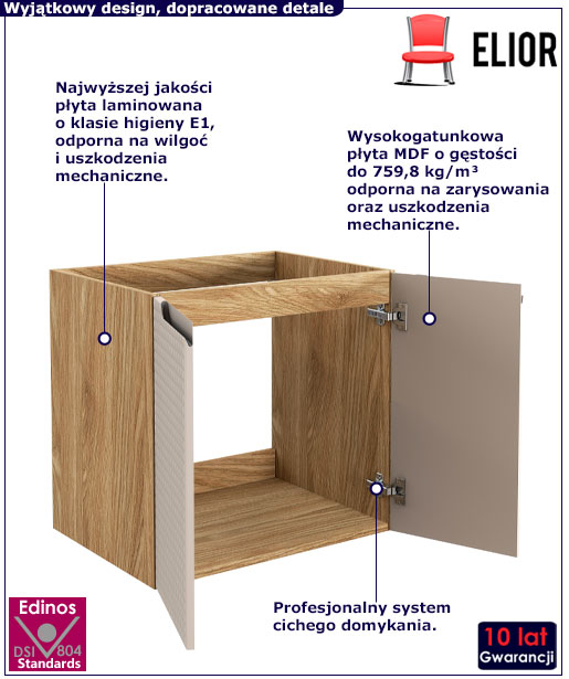 Nowoczesny szafka łazienkowa Verdum 6X